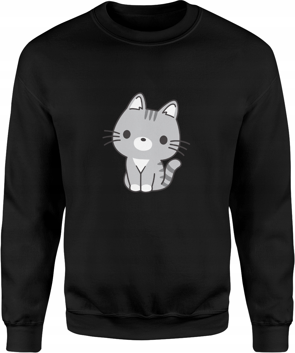 

Bluza Kot Z Kotem Kawaii Kotek Męska Rozmiar L