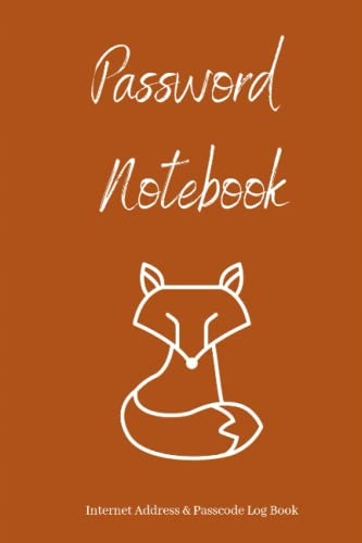 Book Publishing, SYORK Fox Password Notebook Internet Address & Passcode Lo