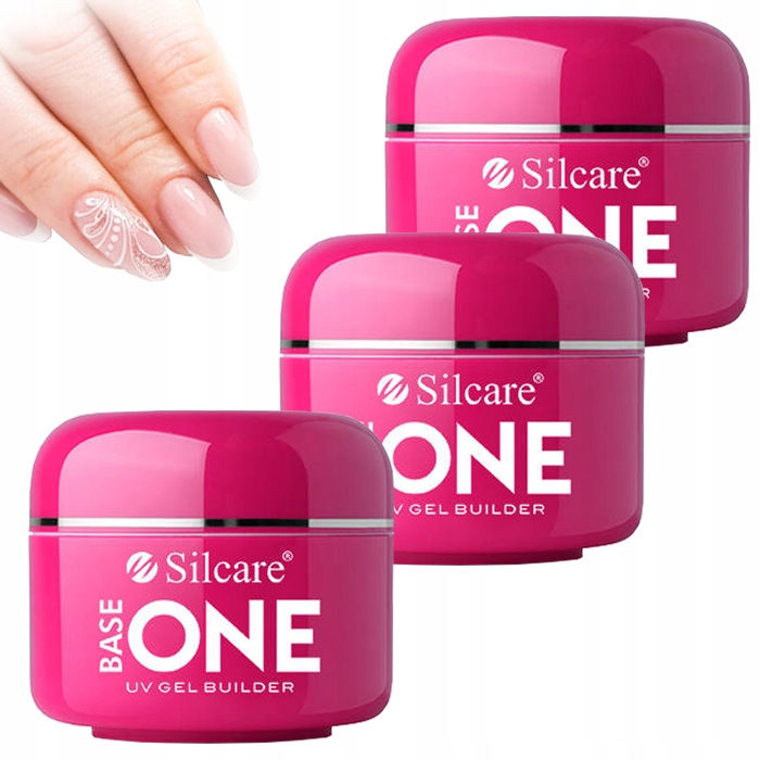

3x Żel do przedłużania Silcare Base One 100g MIX
