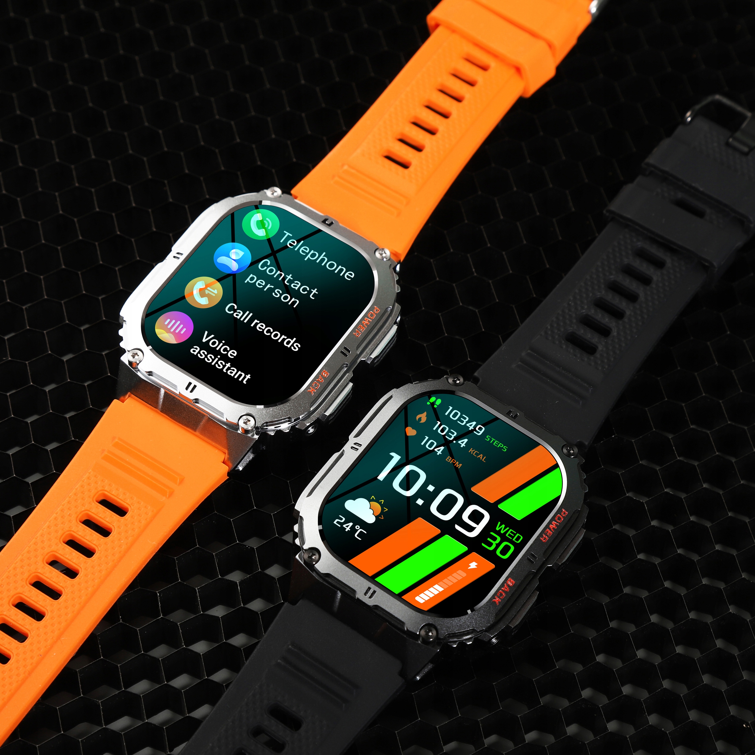 Smartwatch Zegarek Męski Menu Polskie Sport Puls Rozmowy Smart Watch Amoled Kompatybilność systemowa Android iOS Windows Phone