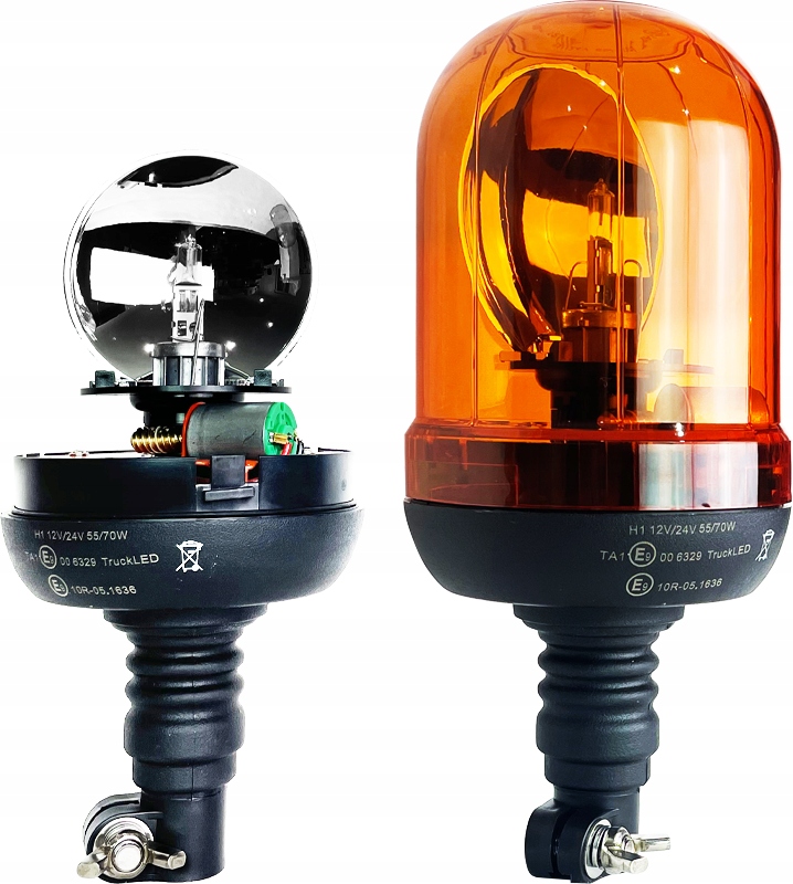 LAMPA OSTRZEGAWCZA KOGUT H1 ELASTYCZNY TRZPIEŃ 12-24V FLEX Producent części Inny