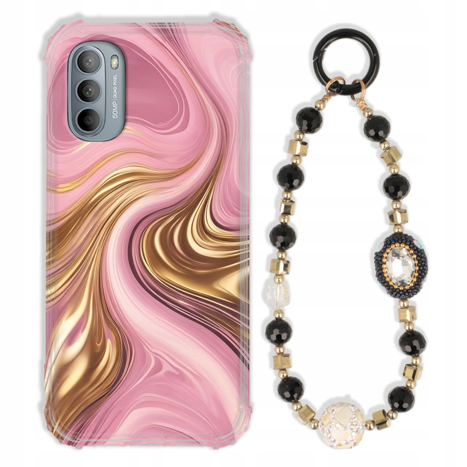 Puzdro Na Motorola G41 4G Antishock Zirkóny Čierno Zlaté|odolné|pevné