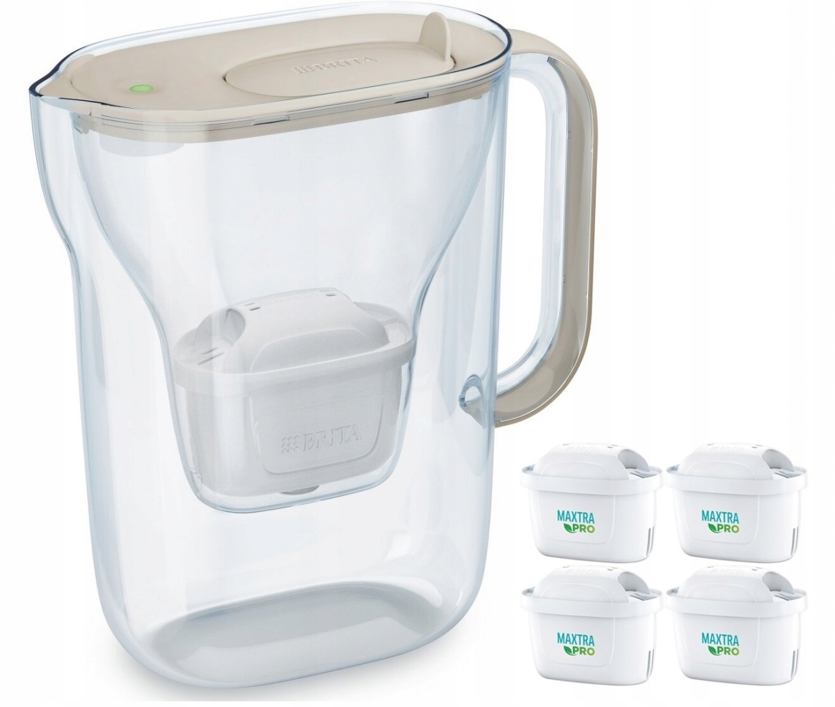Brita Filtrační konvice Style Essential 2.4 l 4 náplně, písková