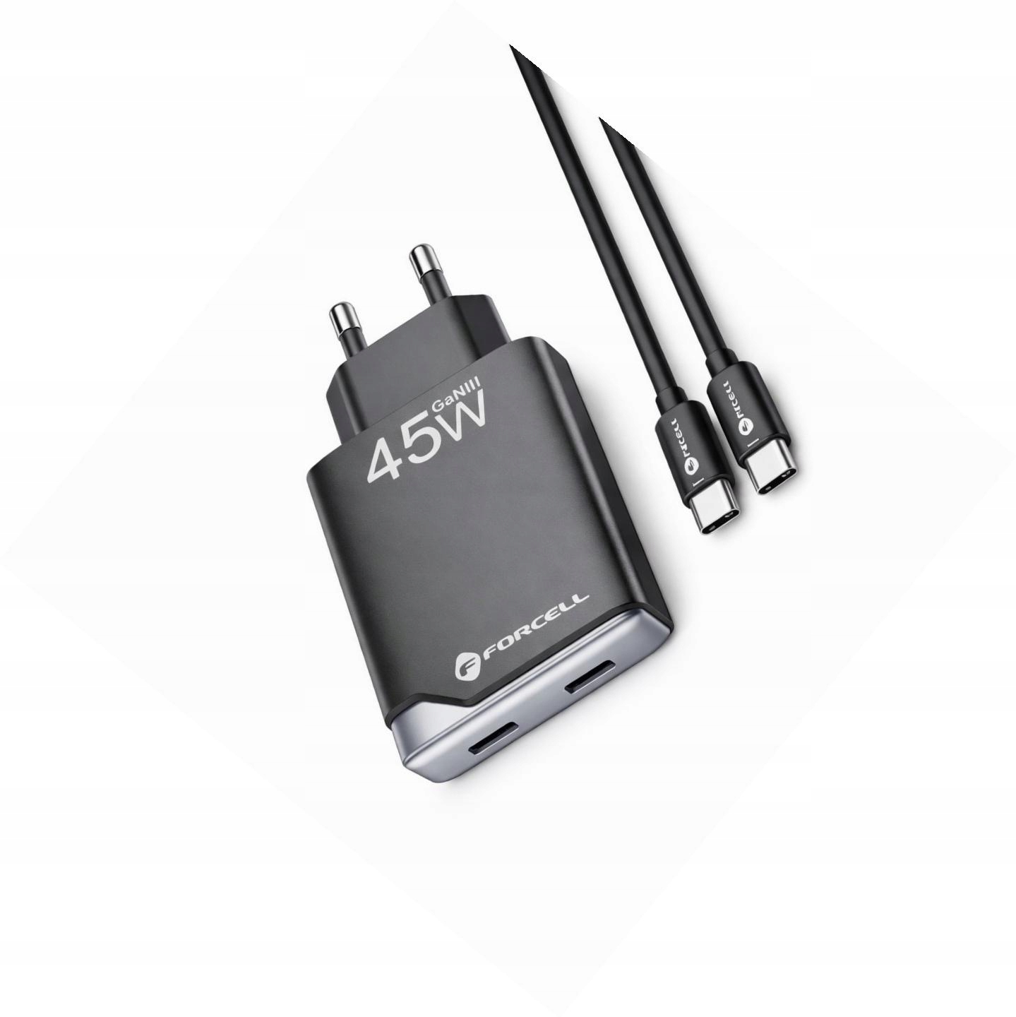 Szybka ładowarka 45W 2 porty z długim kablem 2m do Samsung Galaxy A26 5G