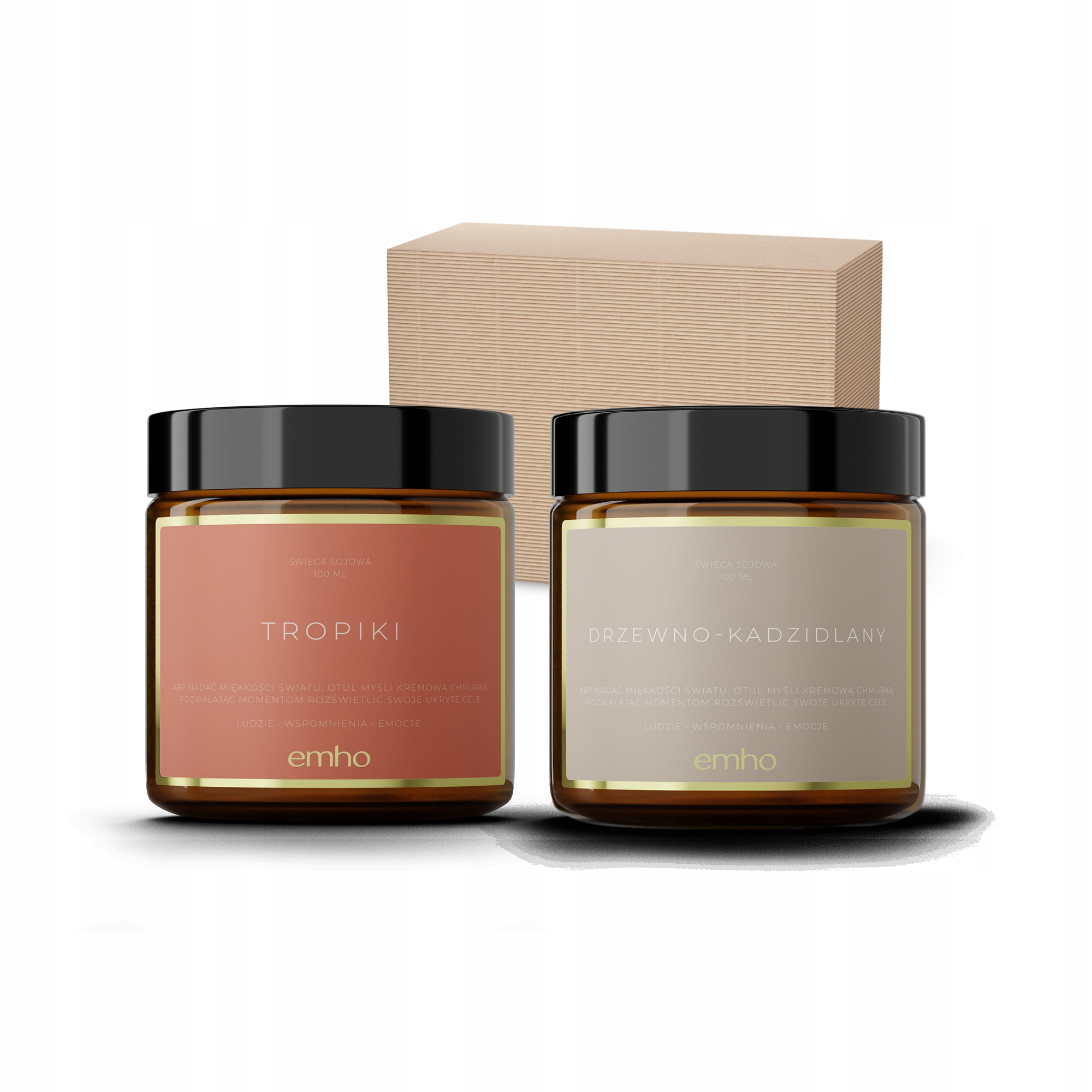 Dárková sada Sójové svíčky Tropiki Dřevěné
