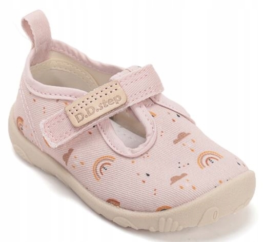 Tenisówki kapcie D.d.step C086-61991M Baby Pink na rzep roz.26