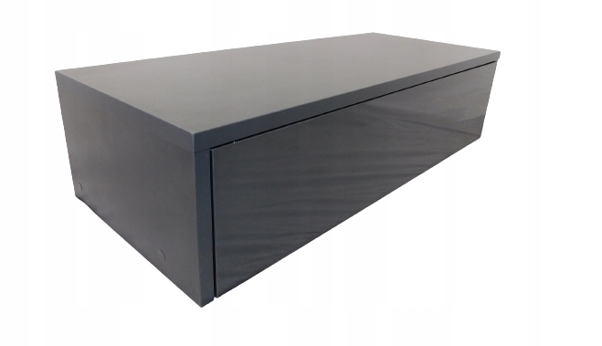 Toaletka KONSOLA WISZĄCA szafka MOLLY CZARNA wisząca 80 cm + FRONT Połysk Kod producenta 06