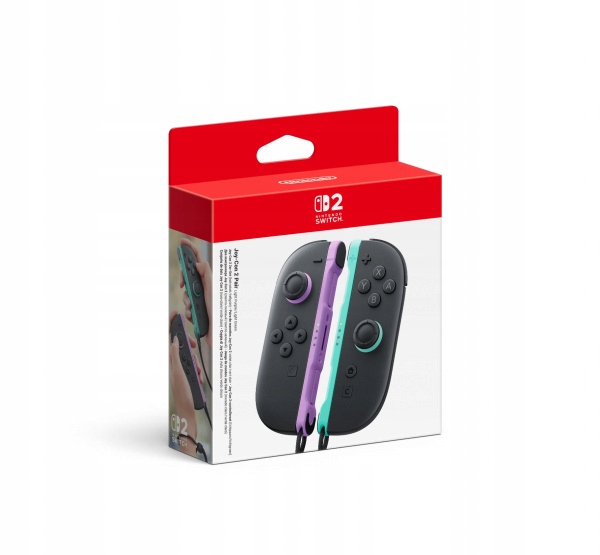 Kontroler Nintendo Switch 2 Joy-Con czarno-fioletowo-zielony