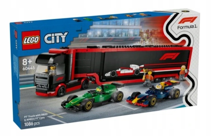 Lego 60445 City F1 Kamion S Formulemi RB20 A AMR24 F1