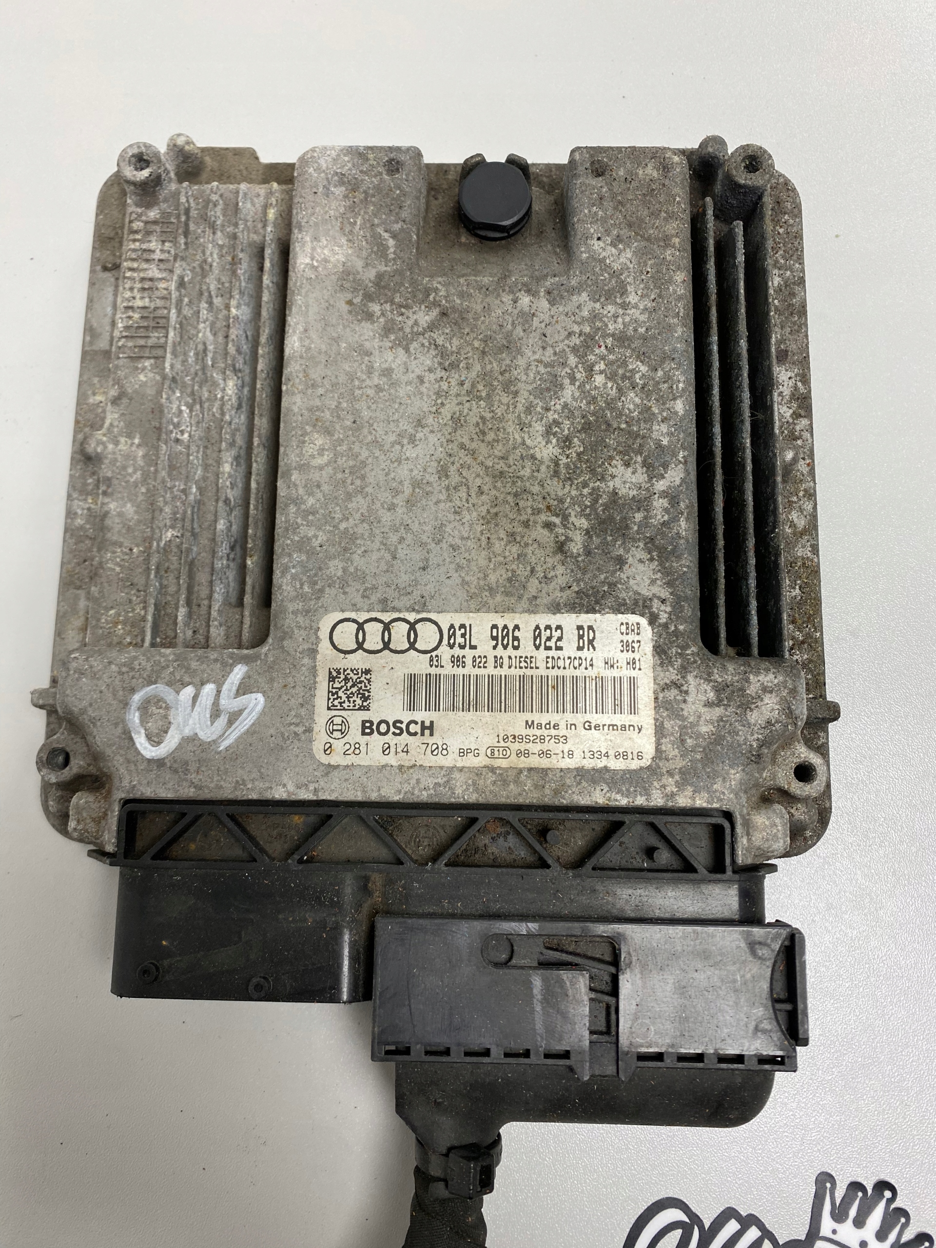 control unit of the engine AUDI A3 8P 2.0 TDI 03L906022BR