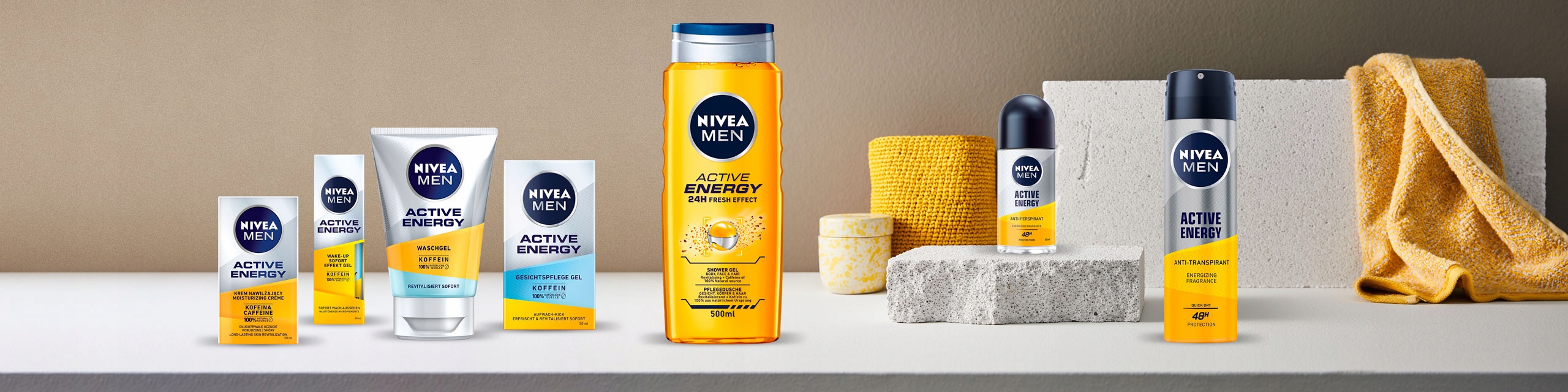 Krem do twarzy NIVEA MEN Active Energy nawilżający Rodzaj krem