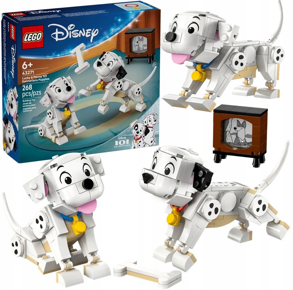 stavebnice Lego Disney 101 dalmatinů Štěňata Šťastný a Penny