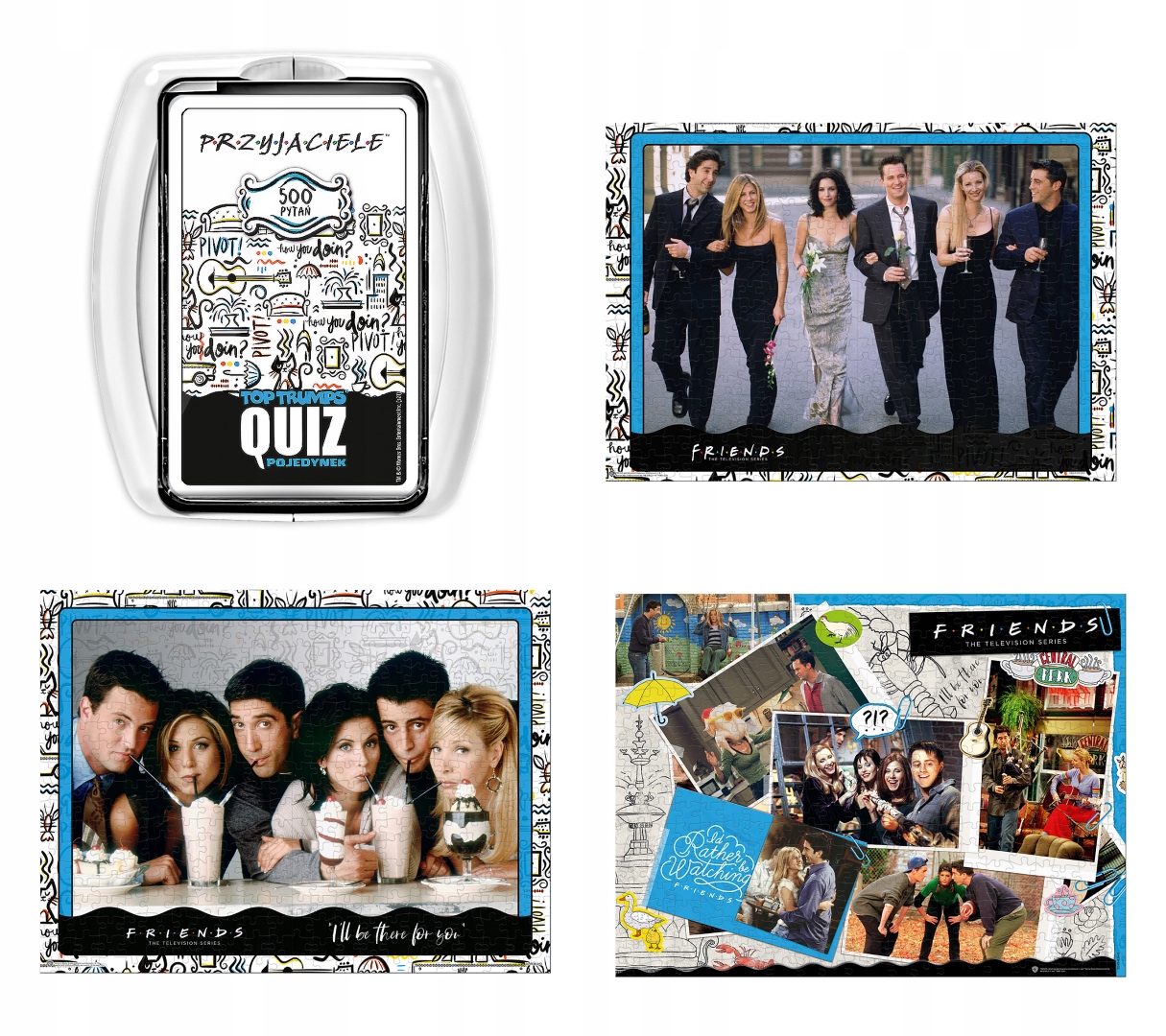 

Kolekcja Friends 3x Puzzle dla dorosłych +quiz gra