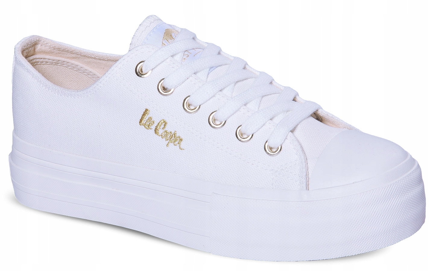 Buty Trampki Damskie Lee Cooper Białe Na Platformie 3289LB 38