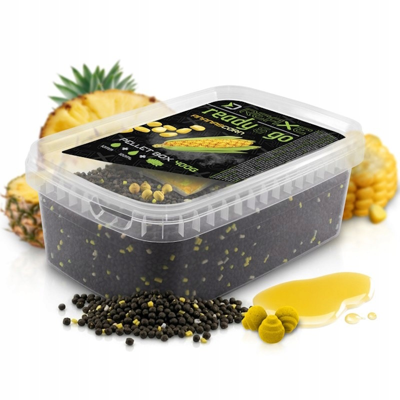 Pellet Box Delphin Reaxe Ready Go Kukurydza- Ananas 400g+ Booster+ Wafters