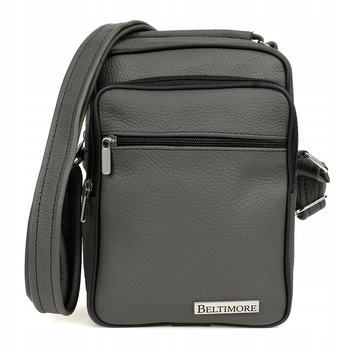 Beltimore šedá pánská malá kožená taška kabelka přes rameno G62