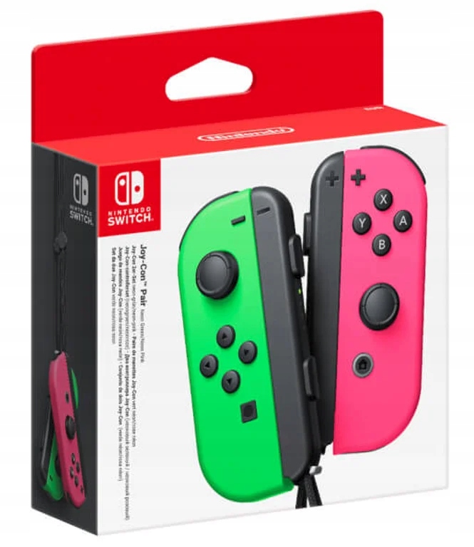 Kontroler Nintendo Switch Joy-Con Pair Neon Green/Neon Pink zielony/różowy