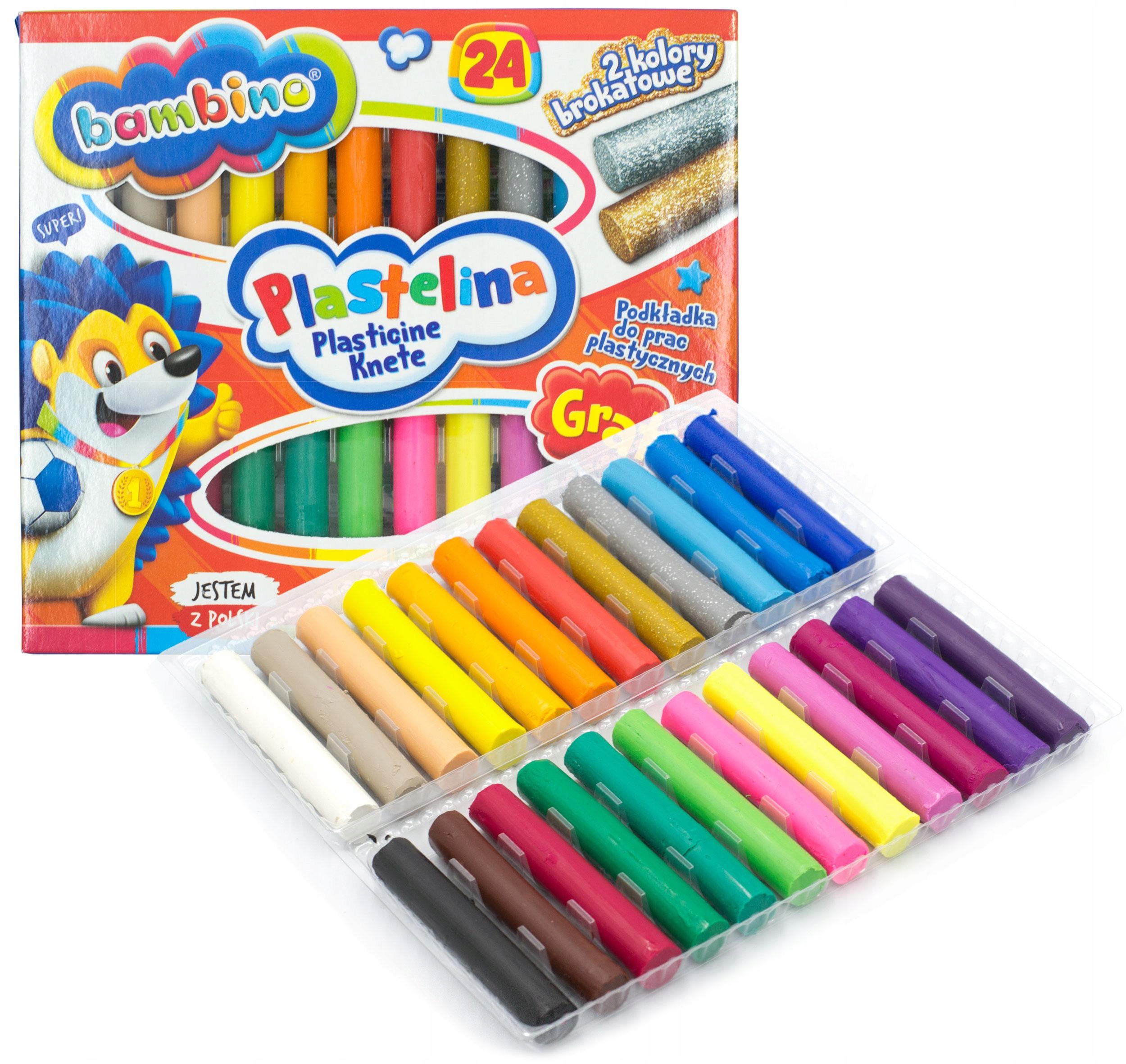 PLASTELINA BAMBINO 24 KOLORÓW