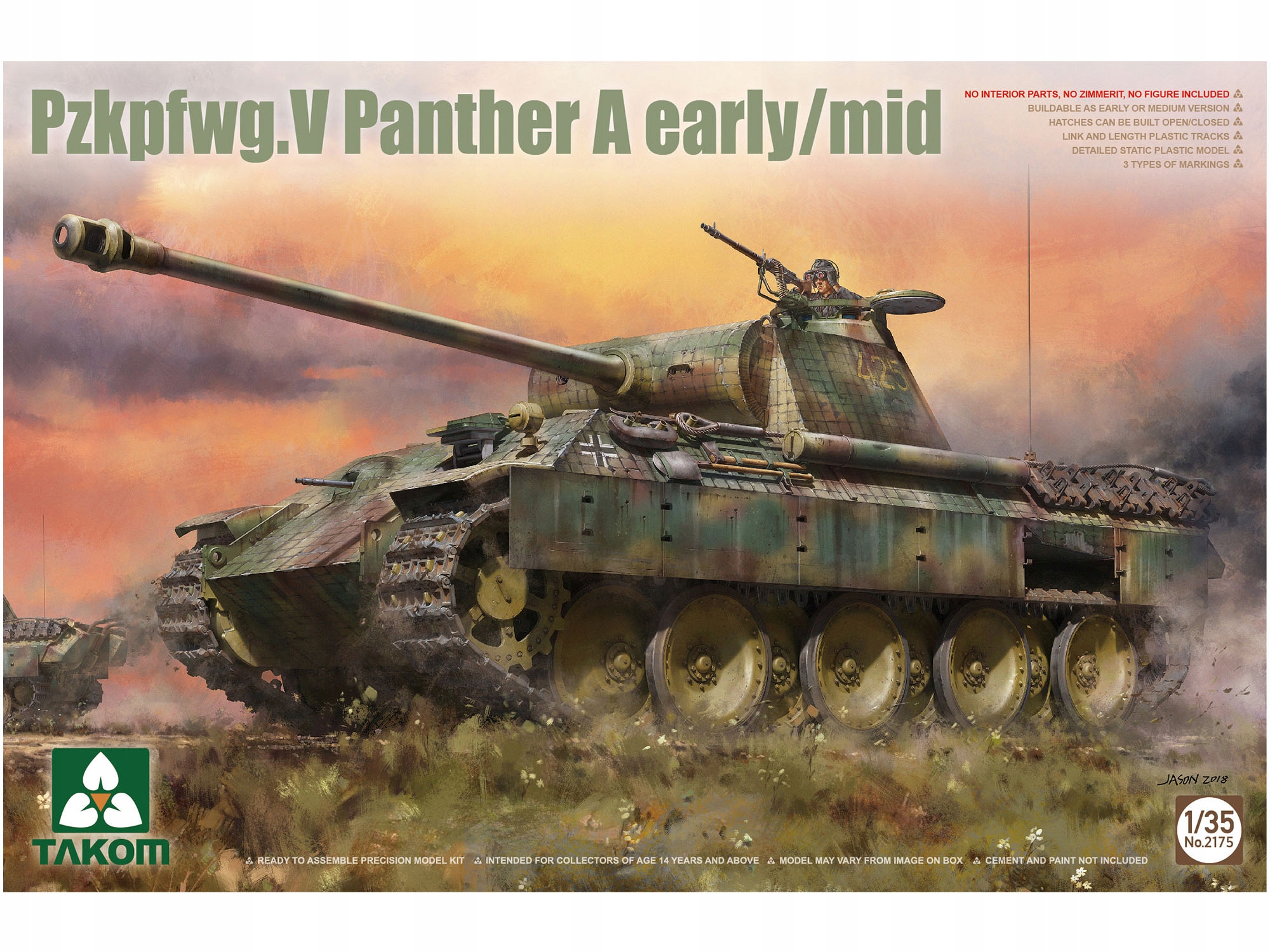Tank PzKpfwg. V Panther A Early/Mid 2175 Takom