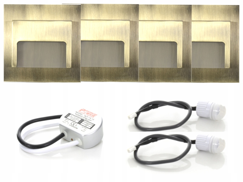 Sada Halogenové schodišťové osvětlení 4x senzory