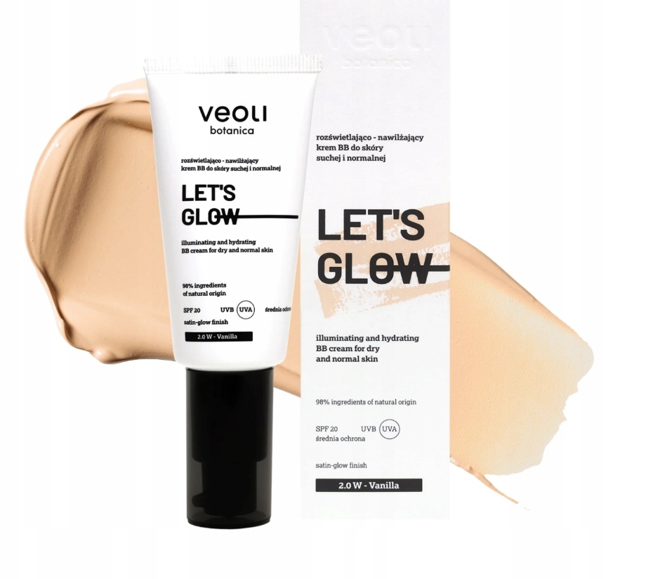 Veoli Botanica Let s Glow krem Bb 2.0 W Vanilia Krem koloryzujący