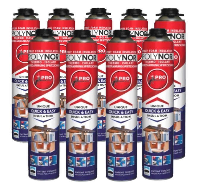 Polynor Pro izolační stříkací pěna pur Zateplení Podkroví Garáže