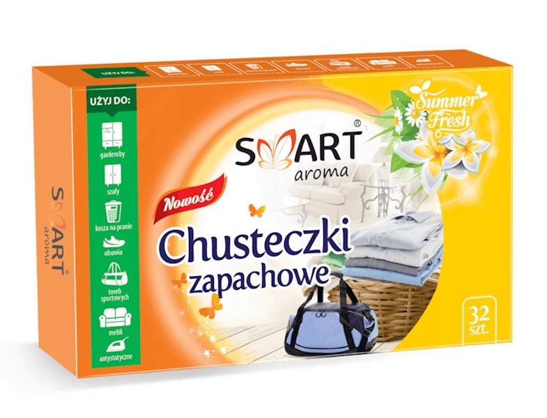 

Smart Chusteczki zapachowe 32szt Summer Fresh 1207