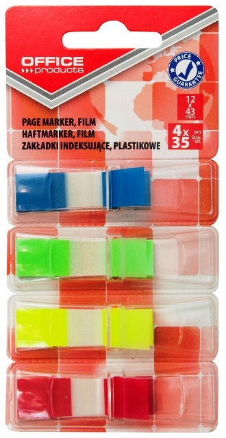 

Zakładki indeksujące 12 x 43mm 4 kol. x 35 kartek