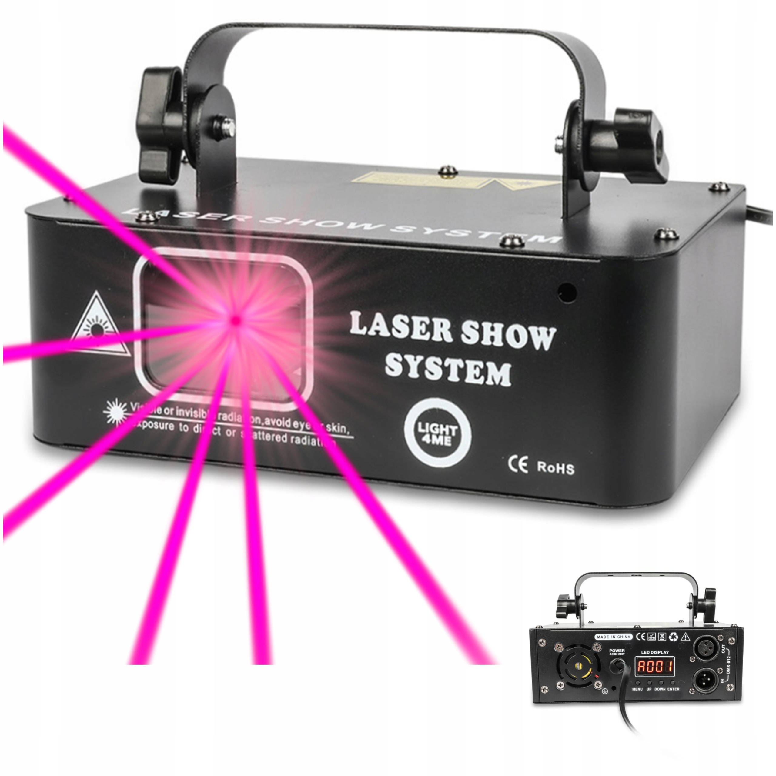Światło Dyskotekowe Projektor Laserowy Rzutnik Sceniczny Skaner Dyskotekowy