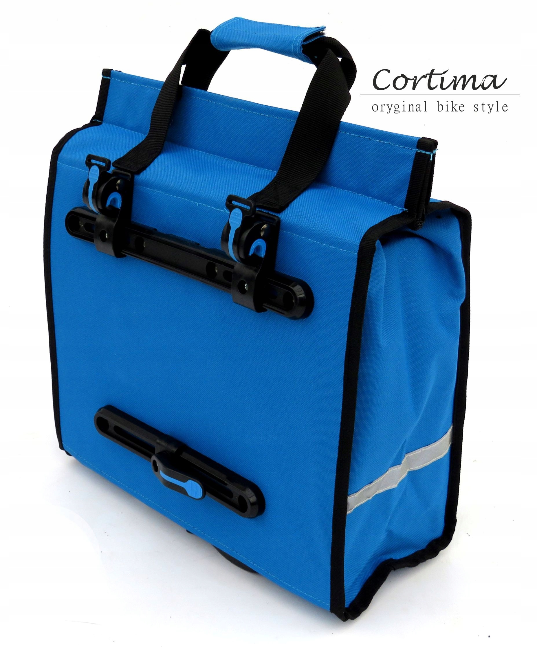 CORTIMA TORBA NA ROWER SAKWA ROWEROWA NA BAGAŻNIK Kod producenta CA/QFIX2022/niebieska