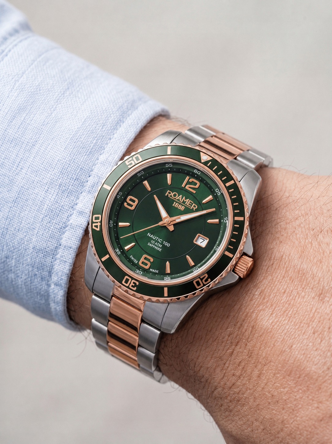 Hodinky Roamer Nautic 100 862844-49-75-20 43 mm 10ATM