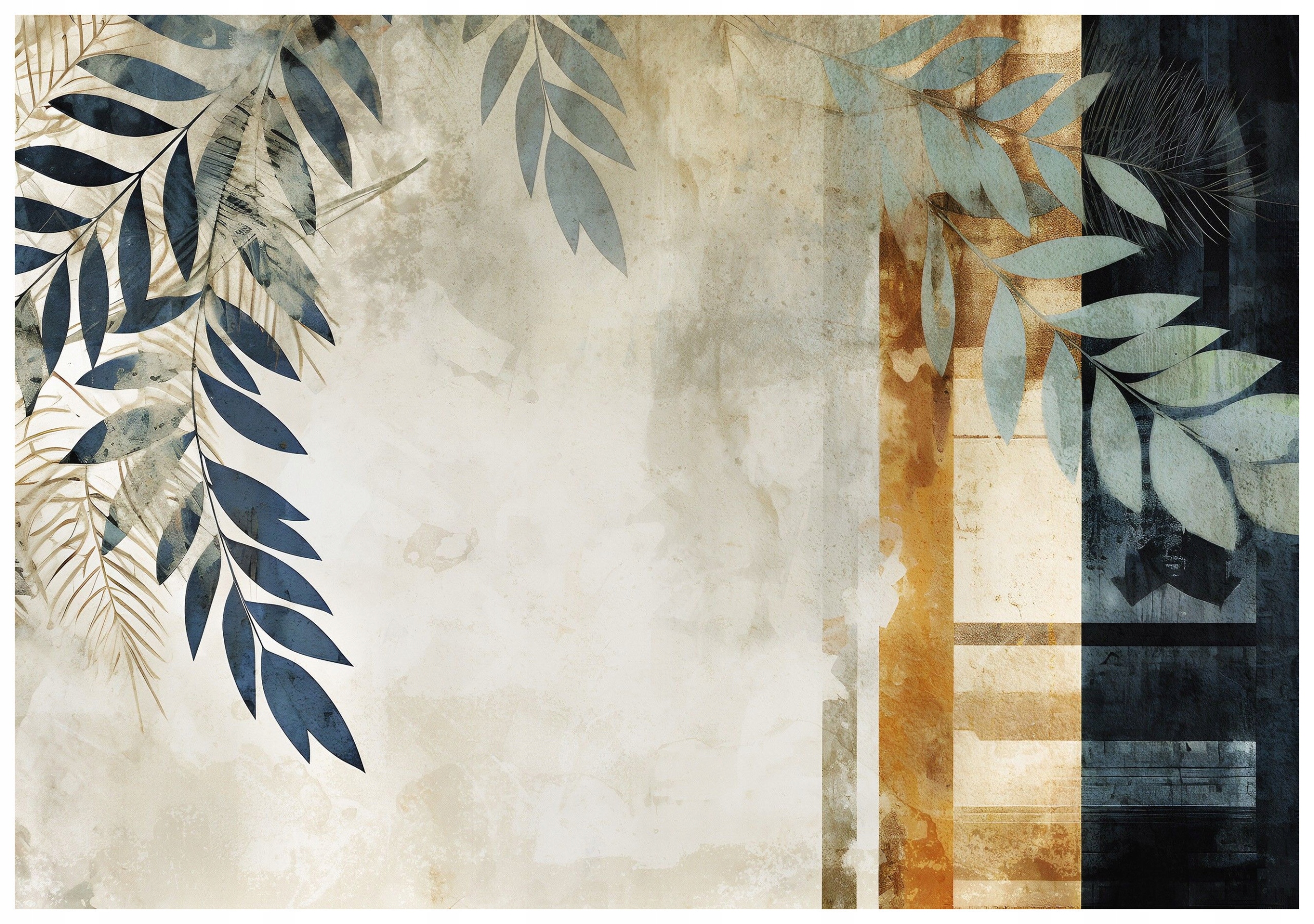 Fototapeta Abstraktní listy retro vinylová geometrie 312x219 lepidlo