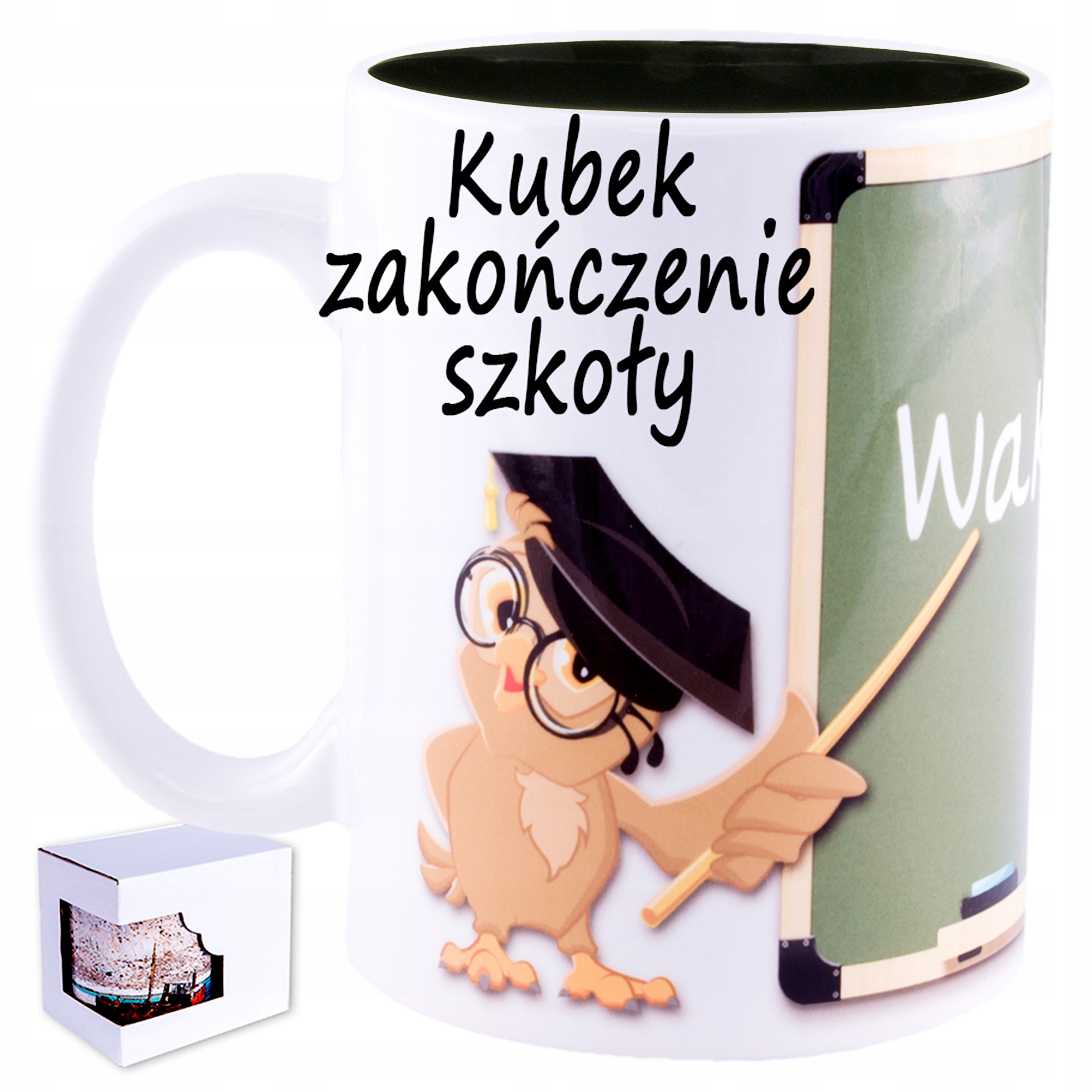 

Kubek z nadrukiem kubki zakończenie roku szkolnego