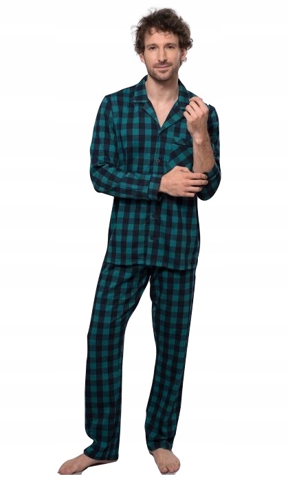 

Piżama męska rozpinana,krata,długi rękaw roz2xl