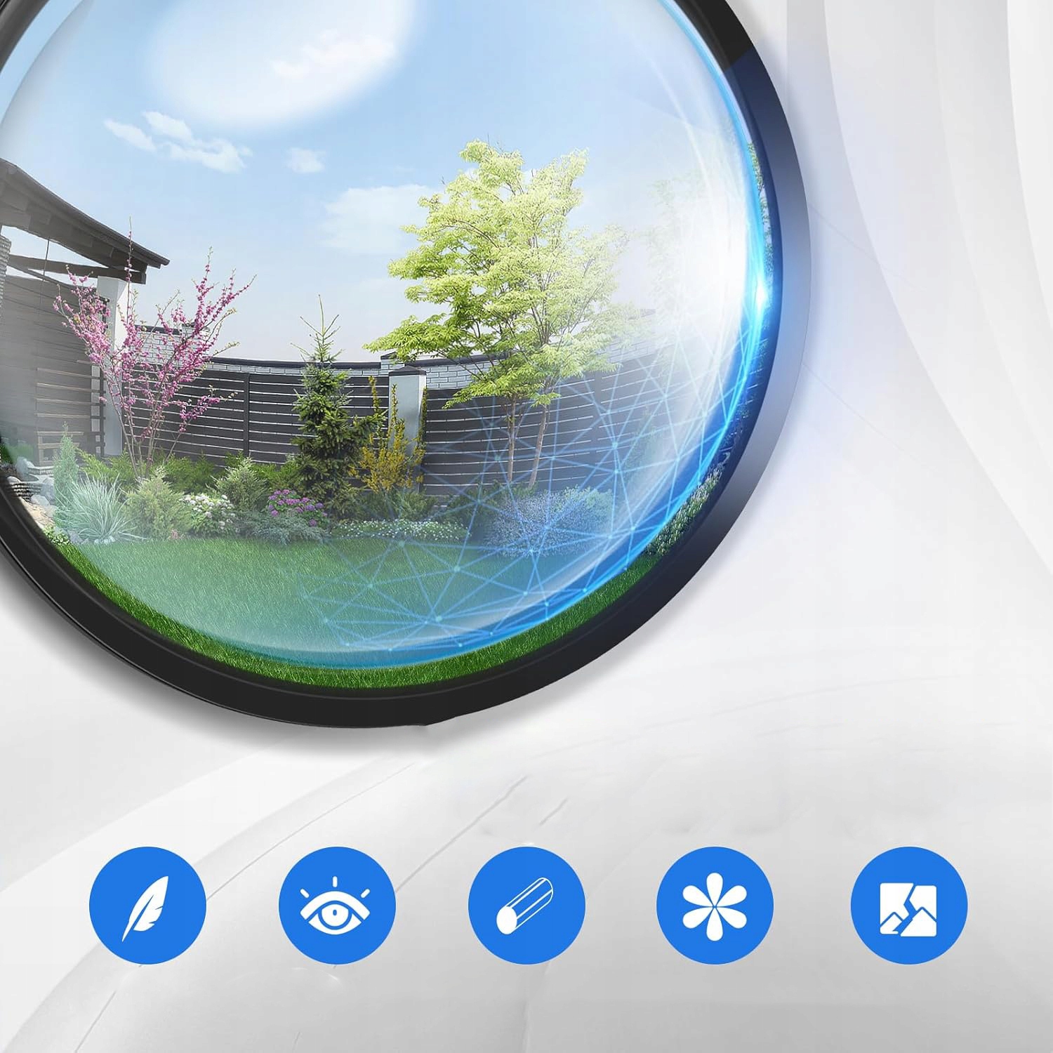 LUSTRO DROGOWE MAGAZYNOWE PARKINGOWE SFERYCZNE 30CM + UCHWYT Marka bez marki