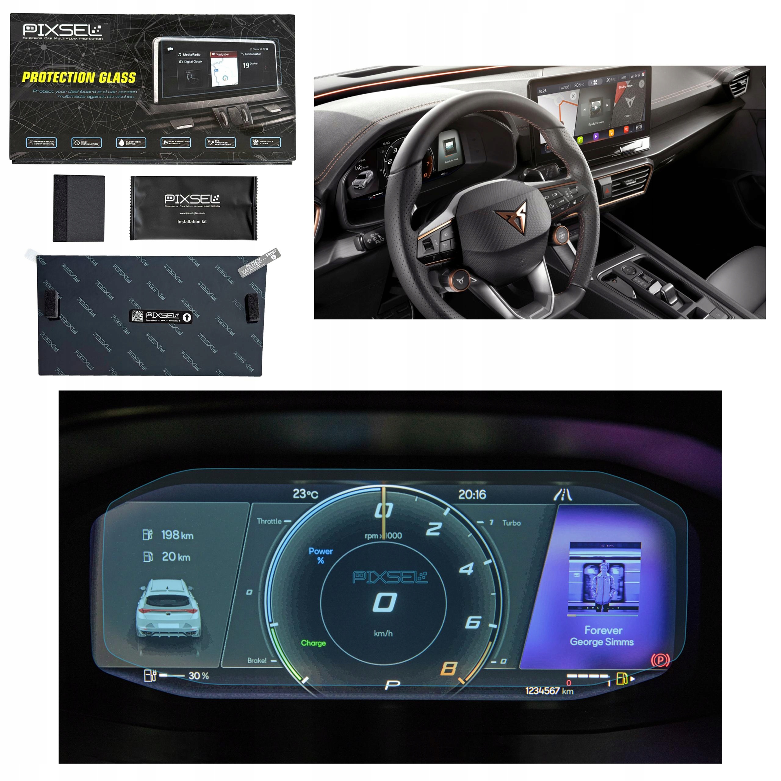 Antyodciskowe Matowe Szkło Ochronne Cupra FORMENTOR-9.9“ 2020-2024