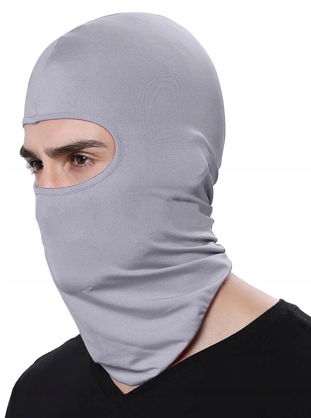 

Kominiarka Balaclava Lekka Uniwersalna Szara Jasna