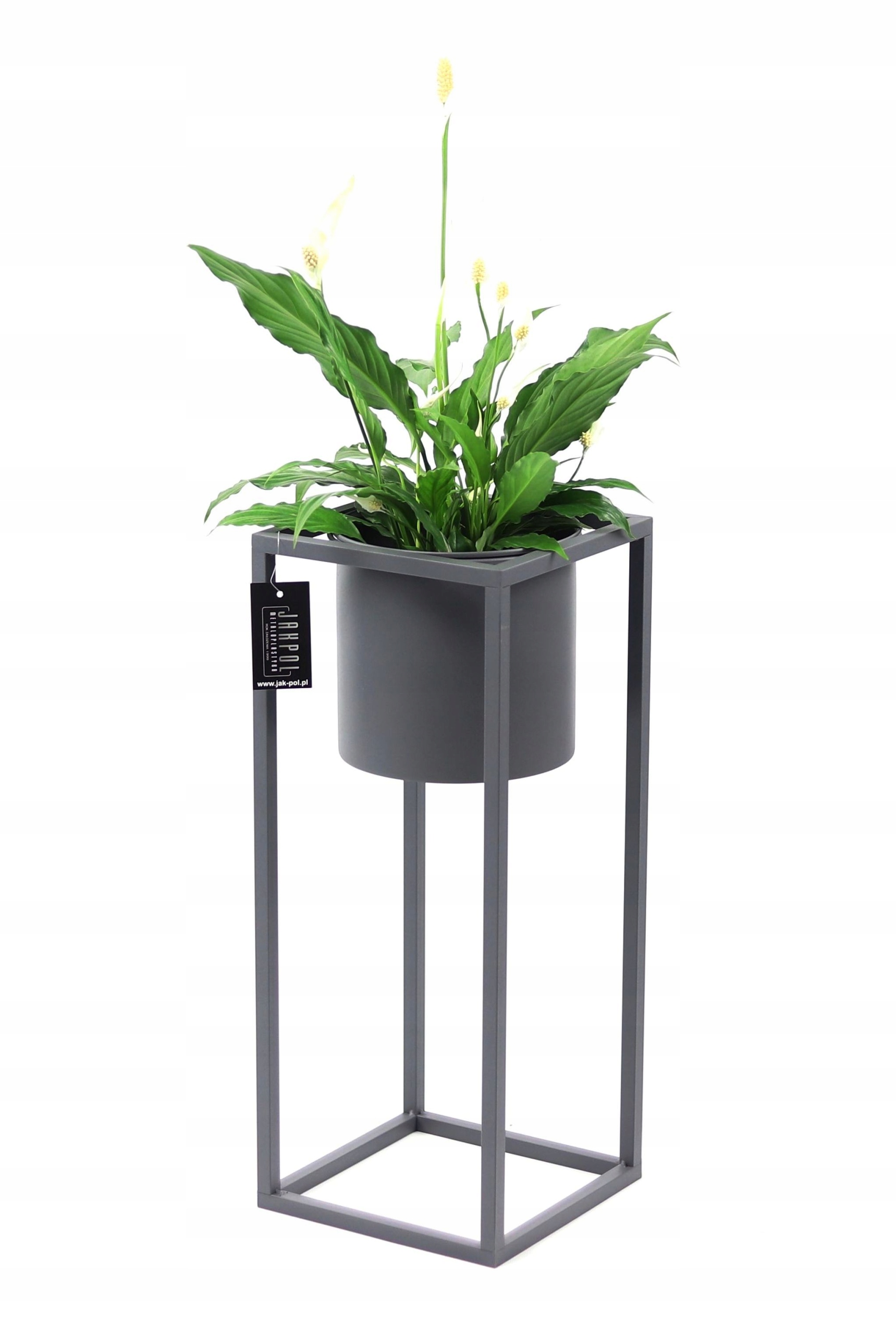 Kwietnik Metalowy UGO 60cm szary loft HIT