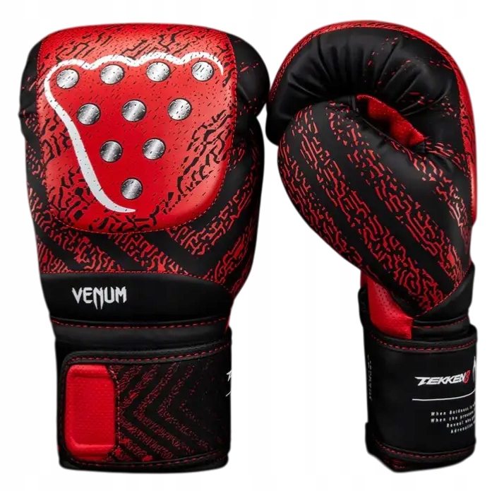 Venum x Tekken 8 Boxerské rukavice Boxing Gloves Kazuya Black/Red 14OZ