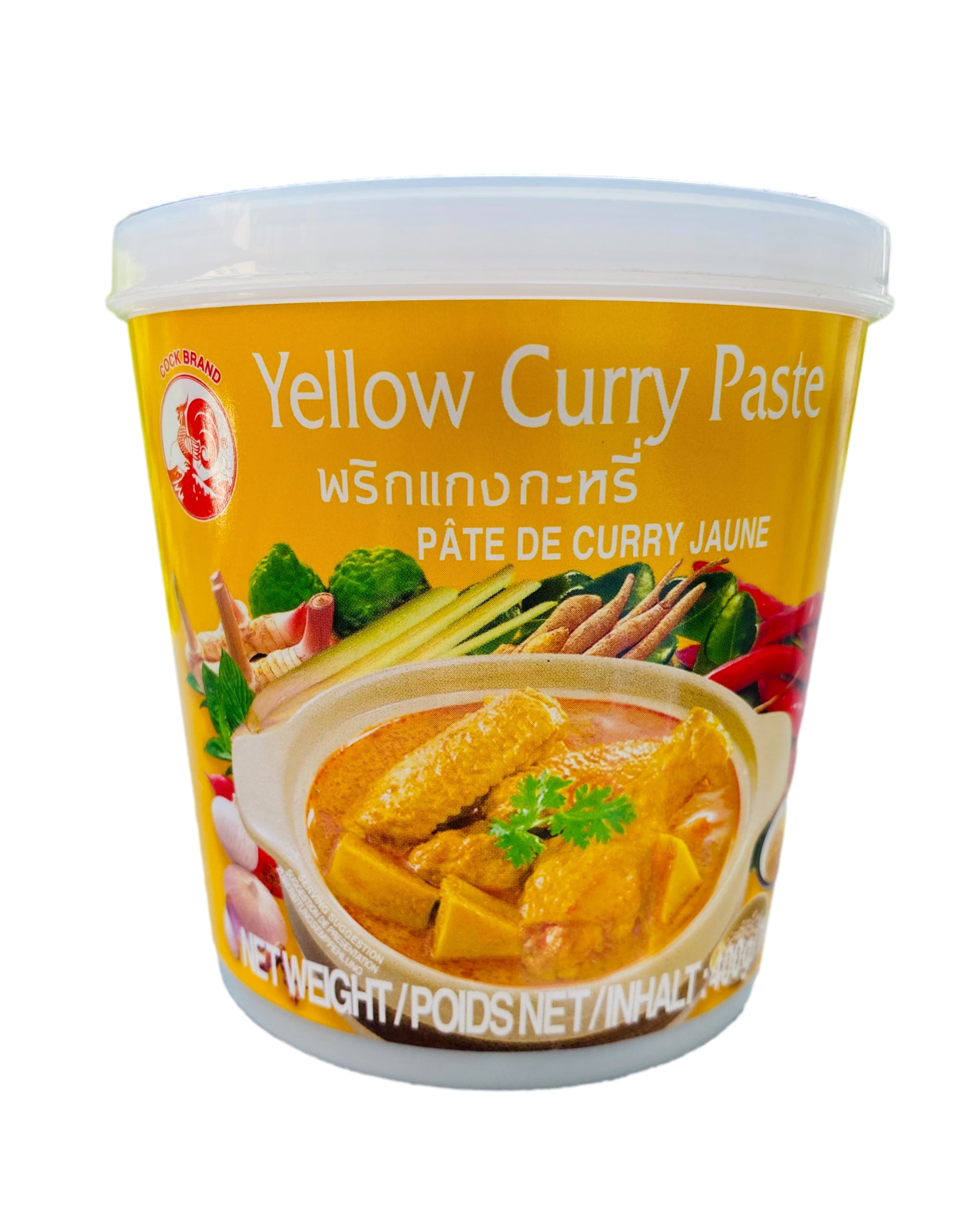

Pasta Yellow Curry żółta 400g Tajska Cock