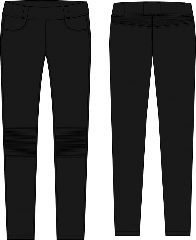 LEGINSY MOTOCYKLOWE OZONE CHICA LADY BLACK W26L30