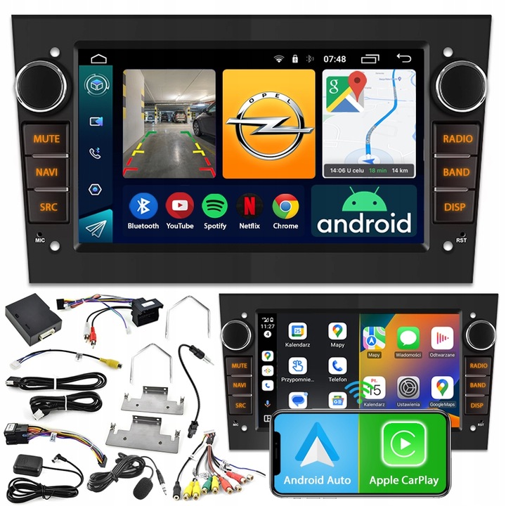 Rádio Navigácia Android Opel Astra H Corsa D Zafira B Vectra C Bluetooth
