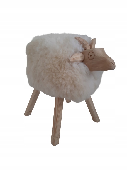 Jedálenská stolička Baránok Stojan Ovčia koža Prírodná