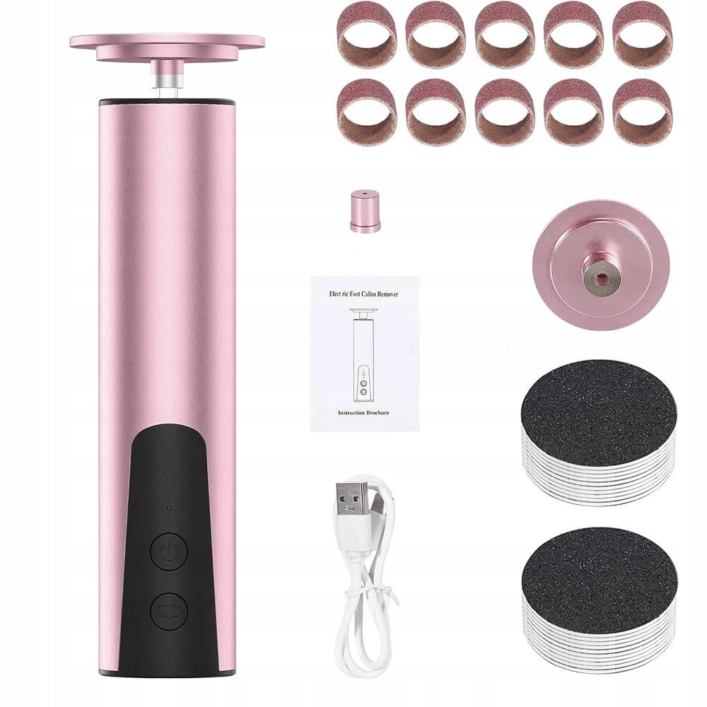 Bruska Na Paty Elektrická 2V1 Usb Bruska Na Nehty 6 Rychlostí