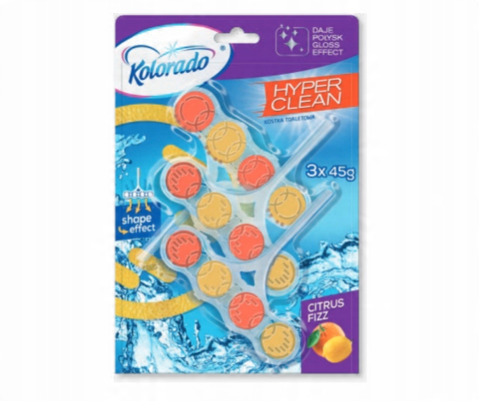 

Kolorado Wc kostka Hyper Clean cytrynowa 3x45g