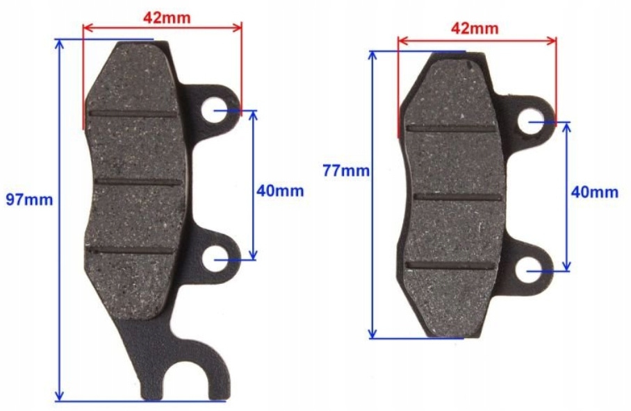 HONDA XL125 VARADERO PRZEDNIE KLOCKI HAMULCA PRZÓD