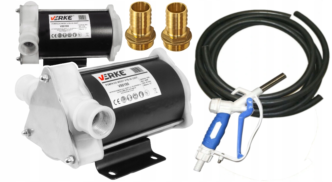 POMPKA 230V WĄŻ GUMOWY PISTOLET NALEWAK AdBlue 3/4