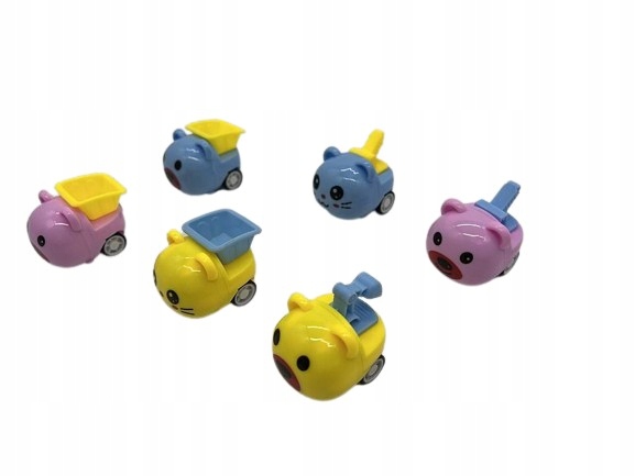 Samochodzik autko zwierzak z napędem 3,5cm Stan opakowania brak opakowania