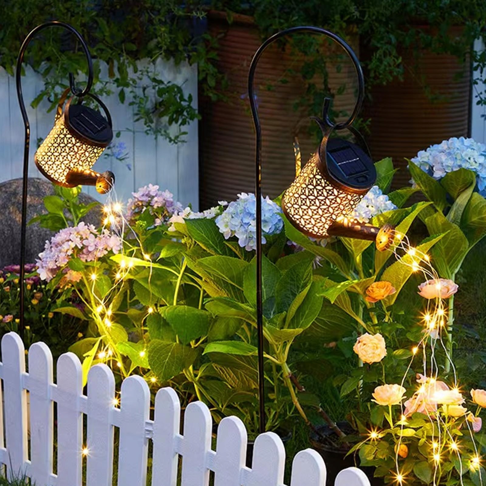 SOLAR Konewka LED Zewnętrzna Wodoodporna Lampa Ogrodowa Dekoracyjna — miniatura 5