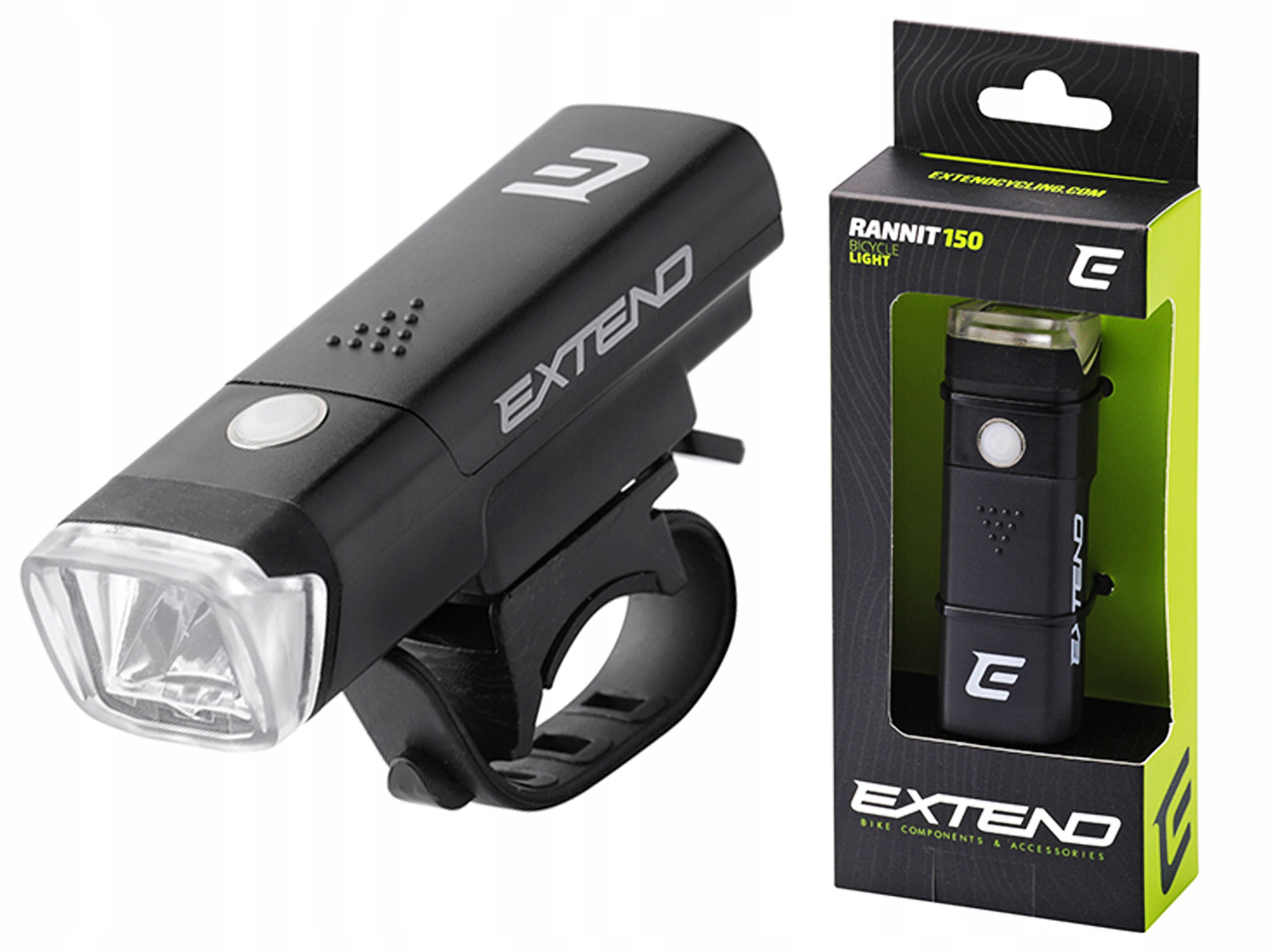Lampka rowerowa przednia na baterie Extend RANNIT 150LM